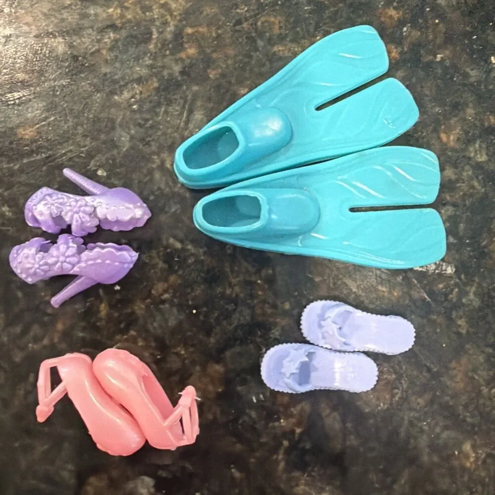 Lot of Barbie Shoes and Other Brands 26 Pairs Mixed Lot